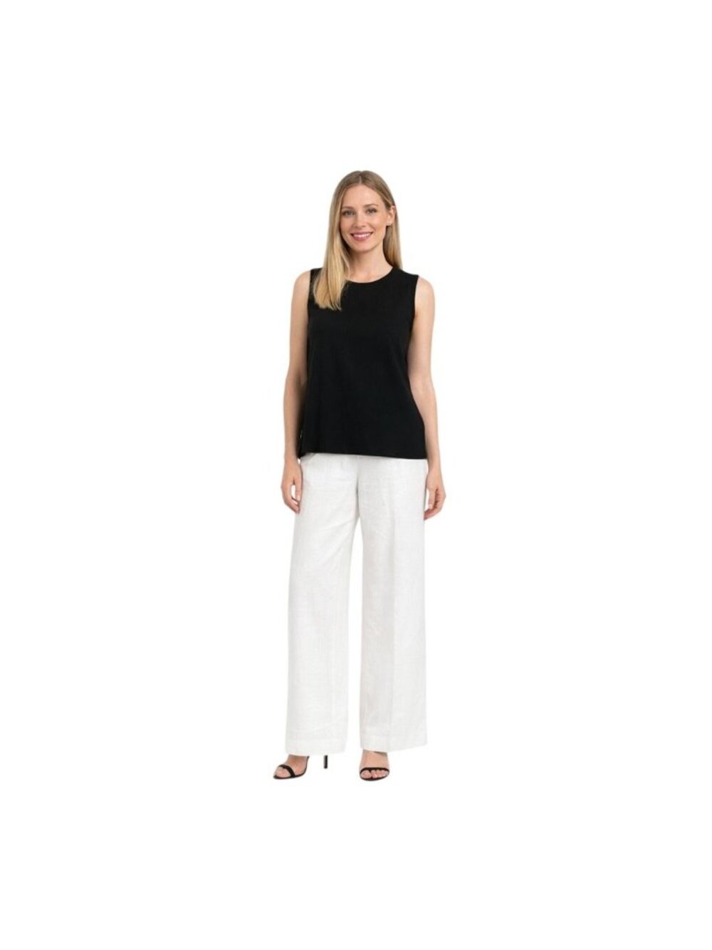 2/$30 ZARA Black Sleeveless Small Top Polyester Round Neck